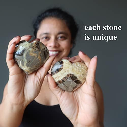 Satin Crystals Septarian Heart Stone 275-3 Inches