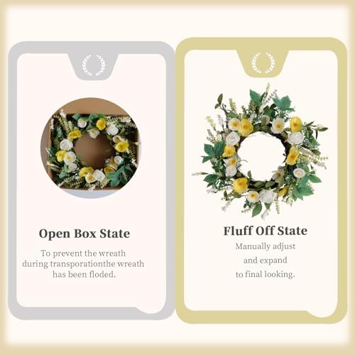 Floribus Summer Wreath Front Door Decor 18