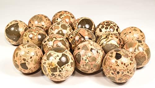 HQRP 47mm Leopardite Jasper Sphere with Stand