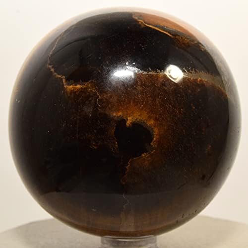 65mm Yellow Golden Tigers Eye Sphere with Stand