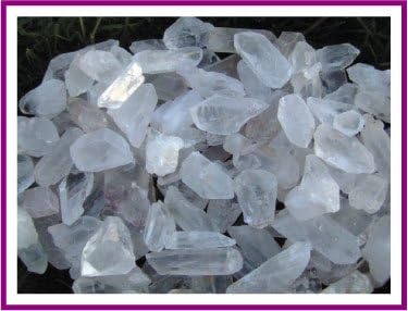 Brazilian Clear Quartz Points Mixed Sizes 5 Pounds