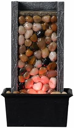 Kalona 106 Inch Indoor Waterfall Fountain with LED Lights