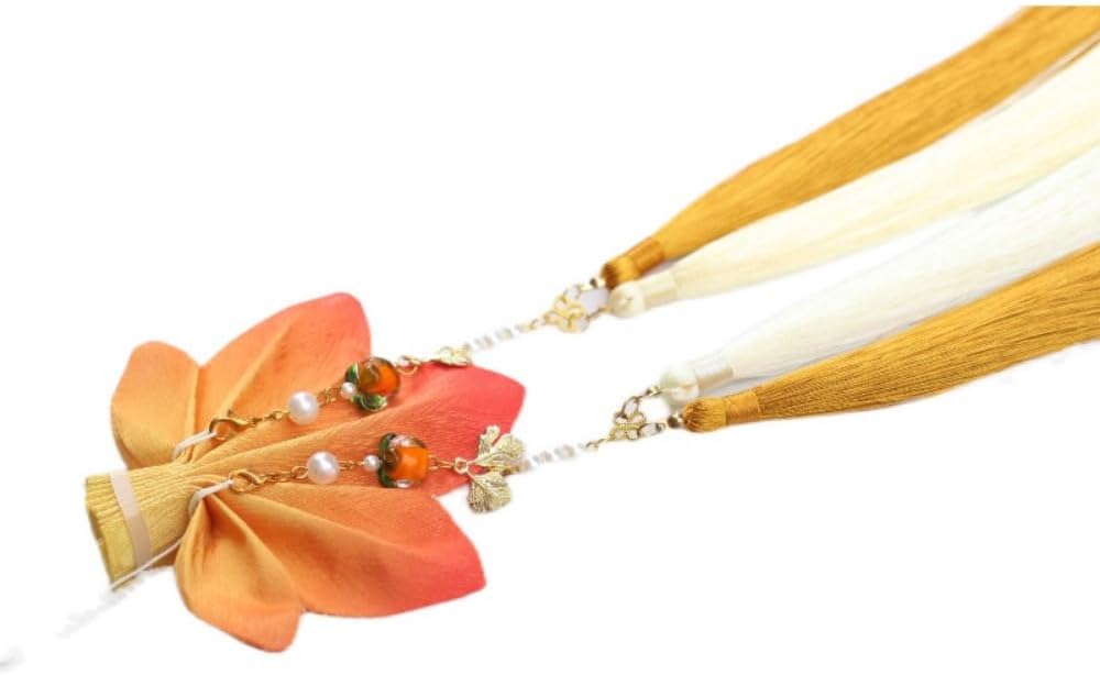 Hanfu Style Maple Leaf Lotus Fragrant Bag with Tassel