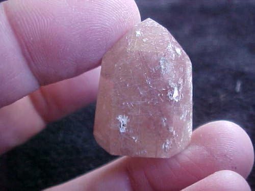 Gemquartz S2917 Dense Brown Inclusions Clear Quartz Power Stone