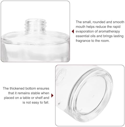 HARFINGTON 200ml Glass Diffuser Bottle for Aromatherapy