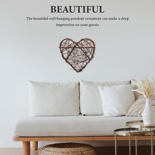 EXCEART 2 Pcs Rattan Wreath Decor for Crafts