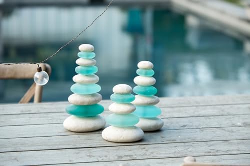 Garden Age Supply Quintuple Glass Cairn Set 20