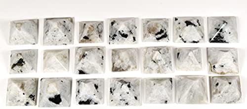 HQRP Rainbow Moonstone Pyramid Natural Decor Specimen India