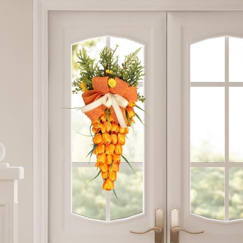 Handmade Easter Tulip Swag Wreath Decor