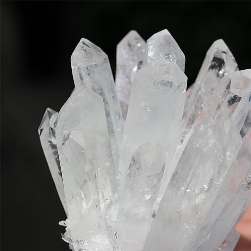 Unique Natural Clear Quartz Crystal Cluster Home Decor