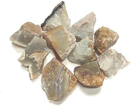 Rough Natural Agate Stones - Large 1 Inch Pieces Velvet Bag 12 Pound