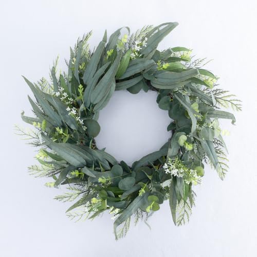 Seasons 22 Inch Eucalyptus Wreath for Front Door