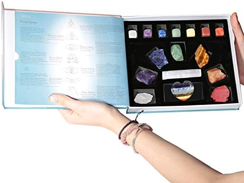 Rockcloud Chakra Therapy Starter Kit with 16 Pieces