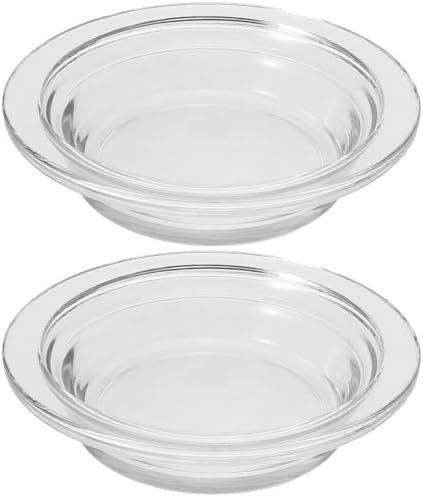 2Pcs Replacement Wax Warmer Glass Dish for Home Office Meditation