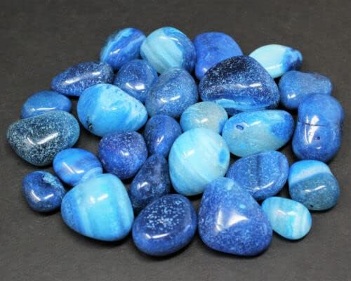 Blue Onyx Tumble Stones 4 oz Healing Crystal for Reiki