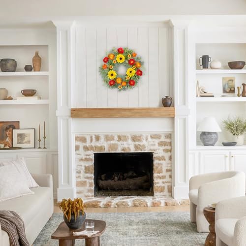 Hollyone 20 inch Artificial Spring Wreath