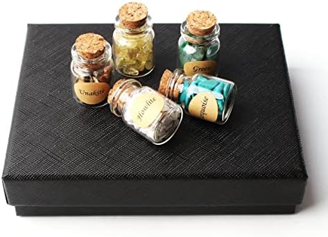 Natural Crystal Stones 18Pcs Meditation Set with Box