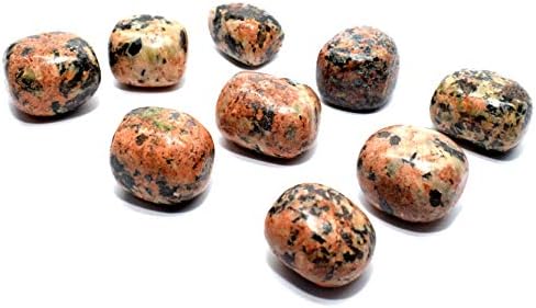 Orange Orthoclase Tumbled Stones 5PCS Natural Feldspar Gemstone from Peru