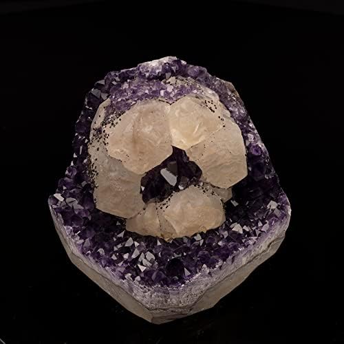 Ag Minerals Calcite On Amethyst Fountain Stone