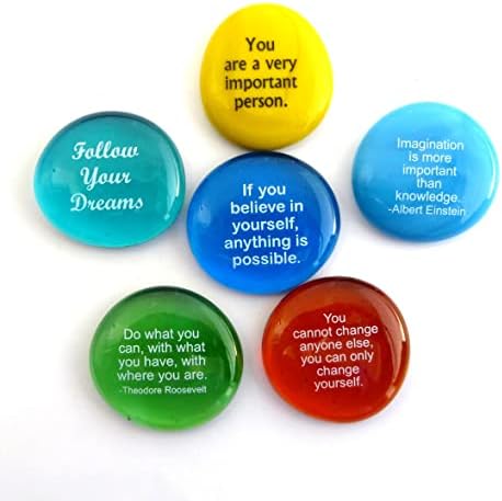 Lifeforse Glass Motivation Stones Set I