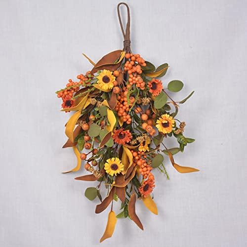 197 Inch Fall Harvest Teardrop Swag Wall Hanging