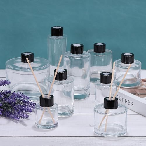 HARFINGTON 200ml Glass Diffuser Bottle for Aromatherapy