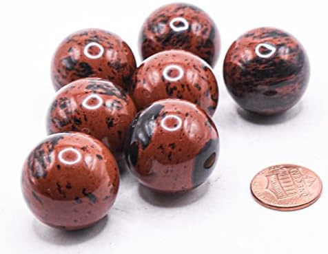 HQRP Obsidian Sphere Gemstone Decor Ball 25mm