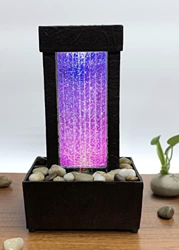 Natures Mark 10 Inch H Crackled Glass Water Fountain