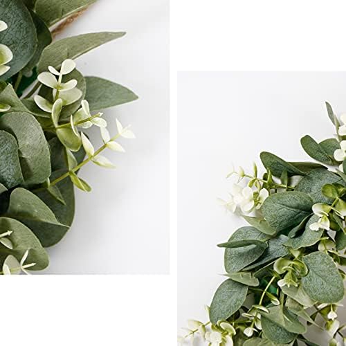 Dremisland 16 Inch Eucalyptus Wreath with Welcome Sign