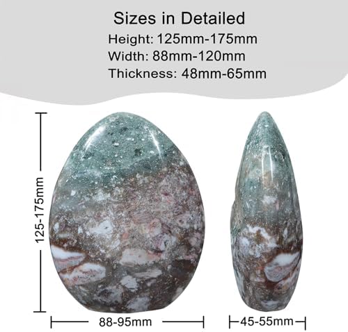 Nupuyai Natural Ocean Jasper Stone Decor
