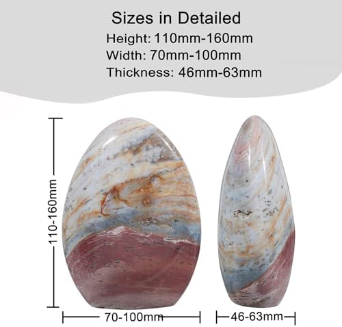 Nupuyai Natural Ocean Jasper Stone Home Decor