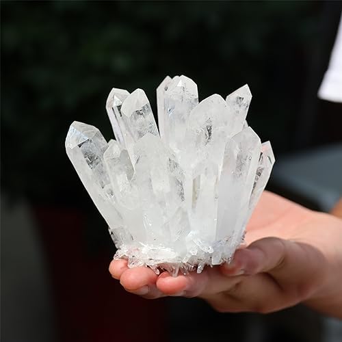 Unique Natural Clear Quartz Crystal Cluster Home Decor
