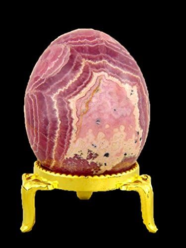 Rhodochrosite Healing Egg with Stand 1