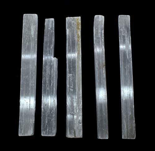 20PCS Selenite Sticks Natural White Crystal Mineral Rough Points