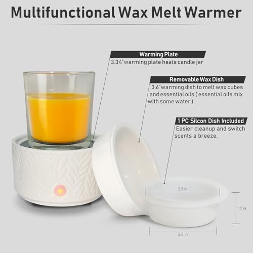 EQUSUPRO Wax Melt Warmer 3-in-1 Electric Burner