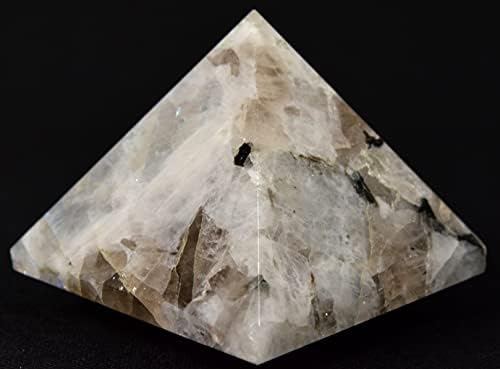 HQRP Rainbow Moonstone Pyramid Natural Decor Specimen India