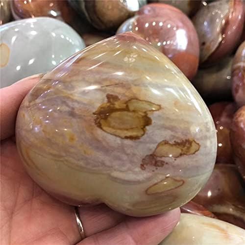 PEKMAR Natural Sea Stone Heart Crystal Specimen 1pc 5cm