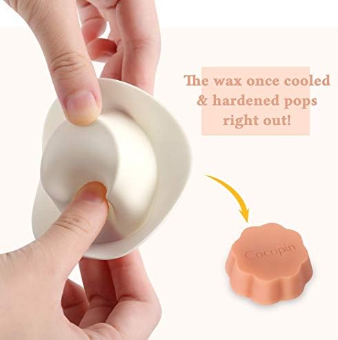 Cocopin 2Pcs Reusable Silicone Wax Melt Liners Leakproof Warmer Tray