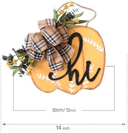 Idyllic Fall Harvest Pumpkin Wreath for Front Door