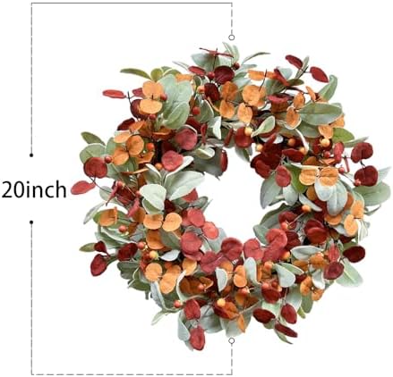 CIR OASES Artificial Fall Wreath for Front Door