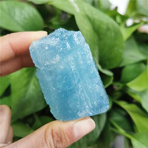 PEKMAR Natural Aquamarine Crystal Fountain Stones Blue 45-55g