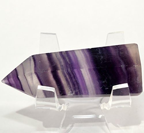 HQRP Deep Purple Fluorite Point Crystal Stone Stick