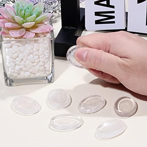 Oval Thumb Worry Stone Pack of 4 Rock Quartz Crystal Therapy