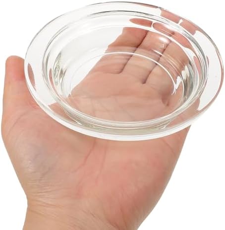 2Pcs Replacement Wax Warmer Glass Dish for Home Office Meditation