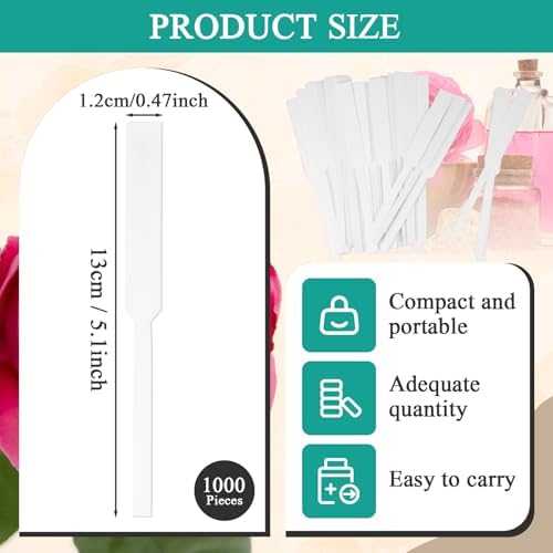 1000 Piece Perfume Tester Strips - Premium Fragrance Blotter for Scent Evaluation