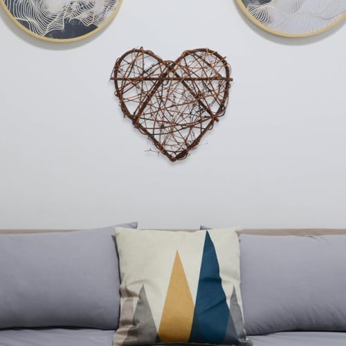 EXCEART 2 Pcs Rattan Wreath Decor for Crafts