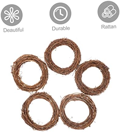 IMIKEYA 20pcs Christmas Woven Rattan Wreaths Door Decor