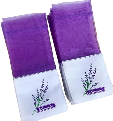 20PCS Empty Lavender Sachets for Wardrobes and Closets