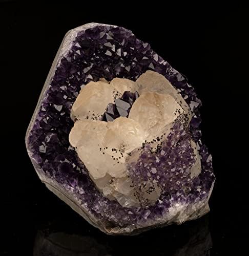 Ag Minerals Calcite On Amethyst Fountain Stone