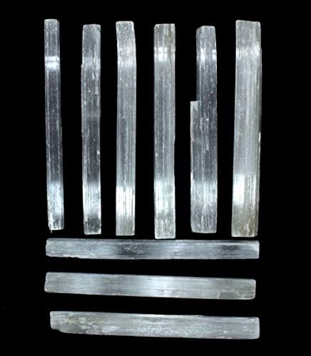 20PCS Selenite Sticks Natural White Crystal Mineral Rough Points